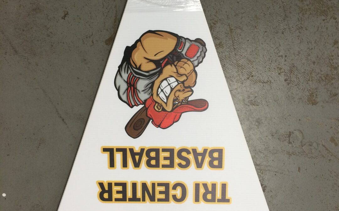 Custom Shaped Signs Available in Sports Theme